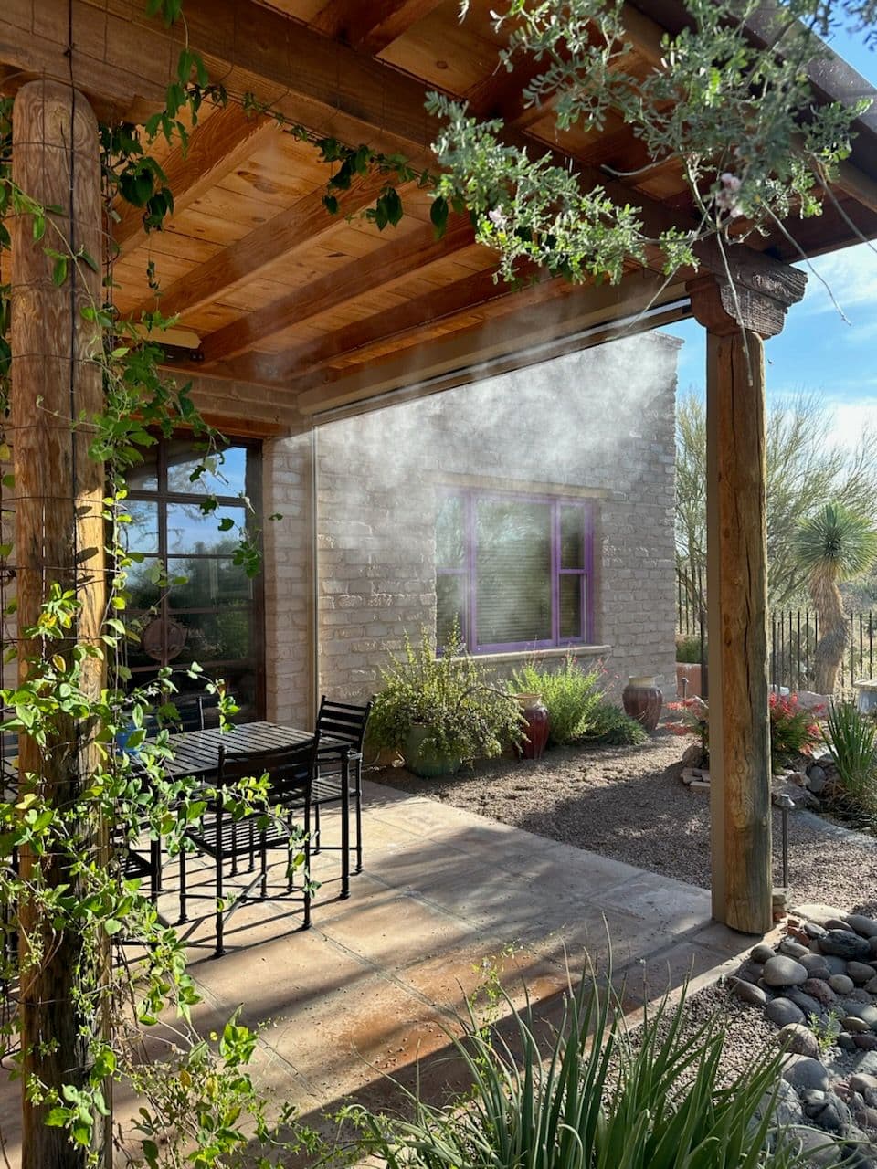Patio with Misters Installation in Tucson image