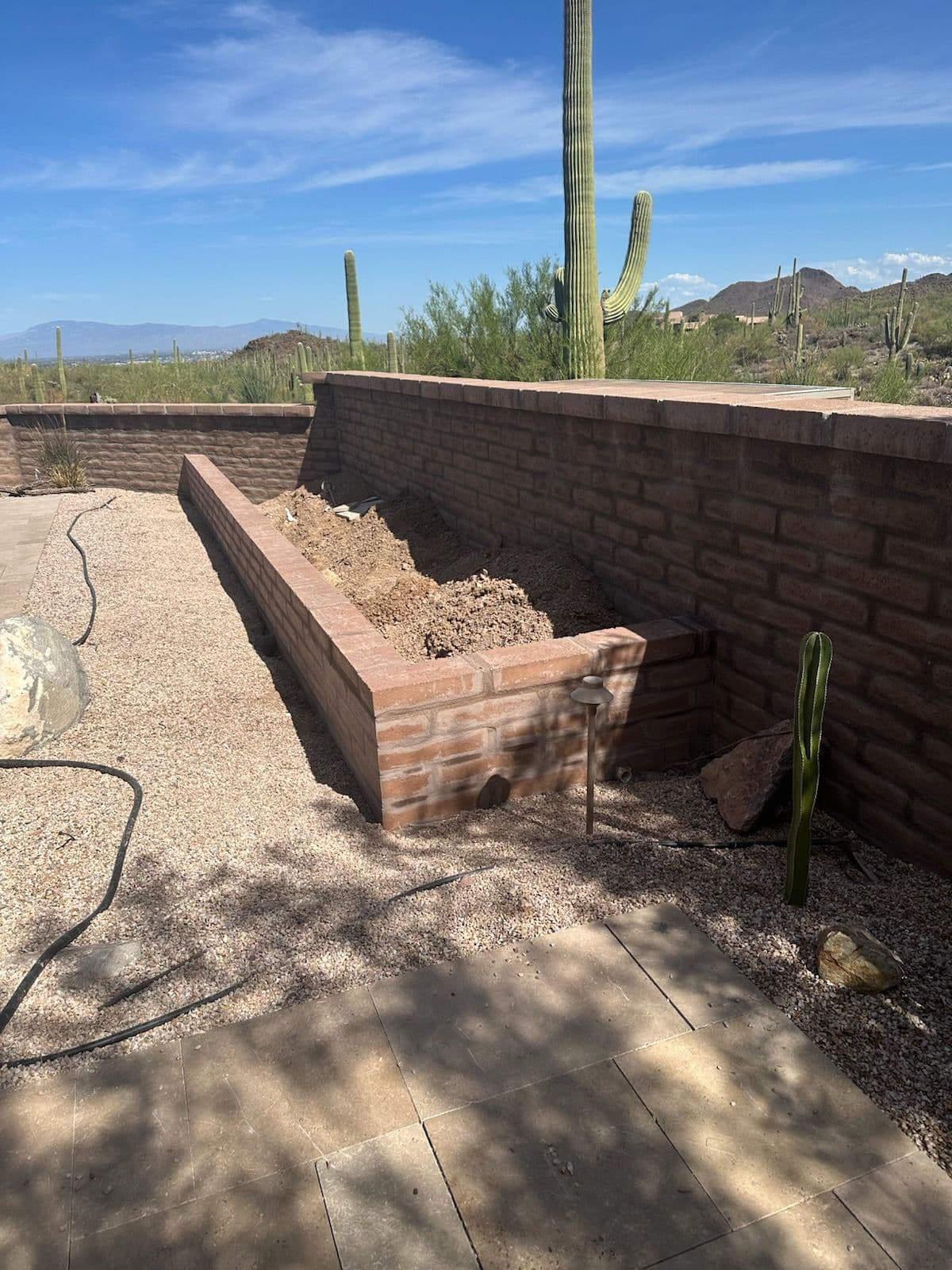Transforming Desert Space with Stunning Block Wall Planter image