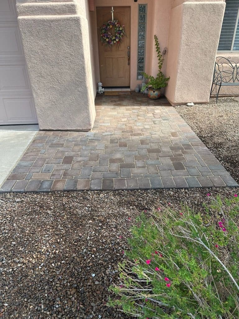 Gallery photos for Enhancing Curb Appeal with a New Paver Walkway: Image #1