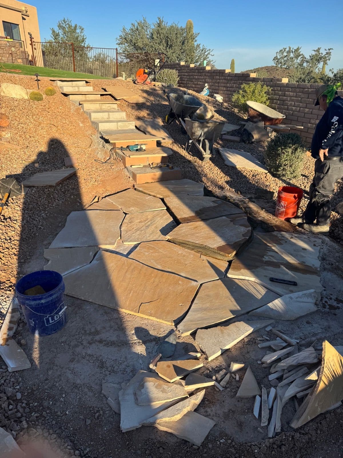 Project Enhancing Outdoor Spaces with Stone Steps and Patio image